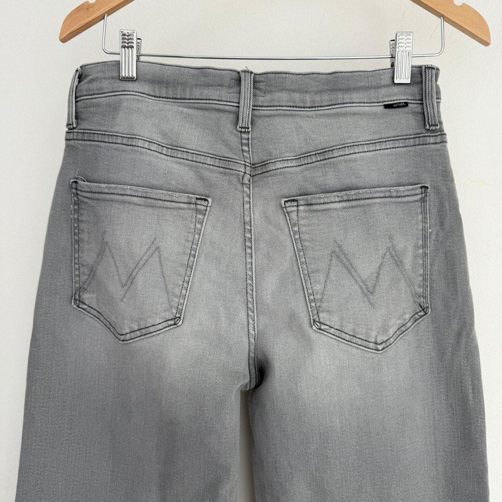 MOTHER Jeans Women 27 Gray The Dodger Flood Wide Leg in Noted - Picture 3 of 13